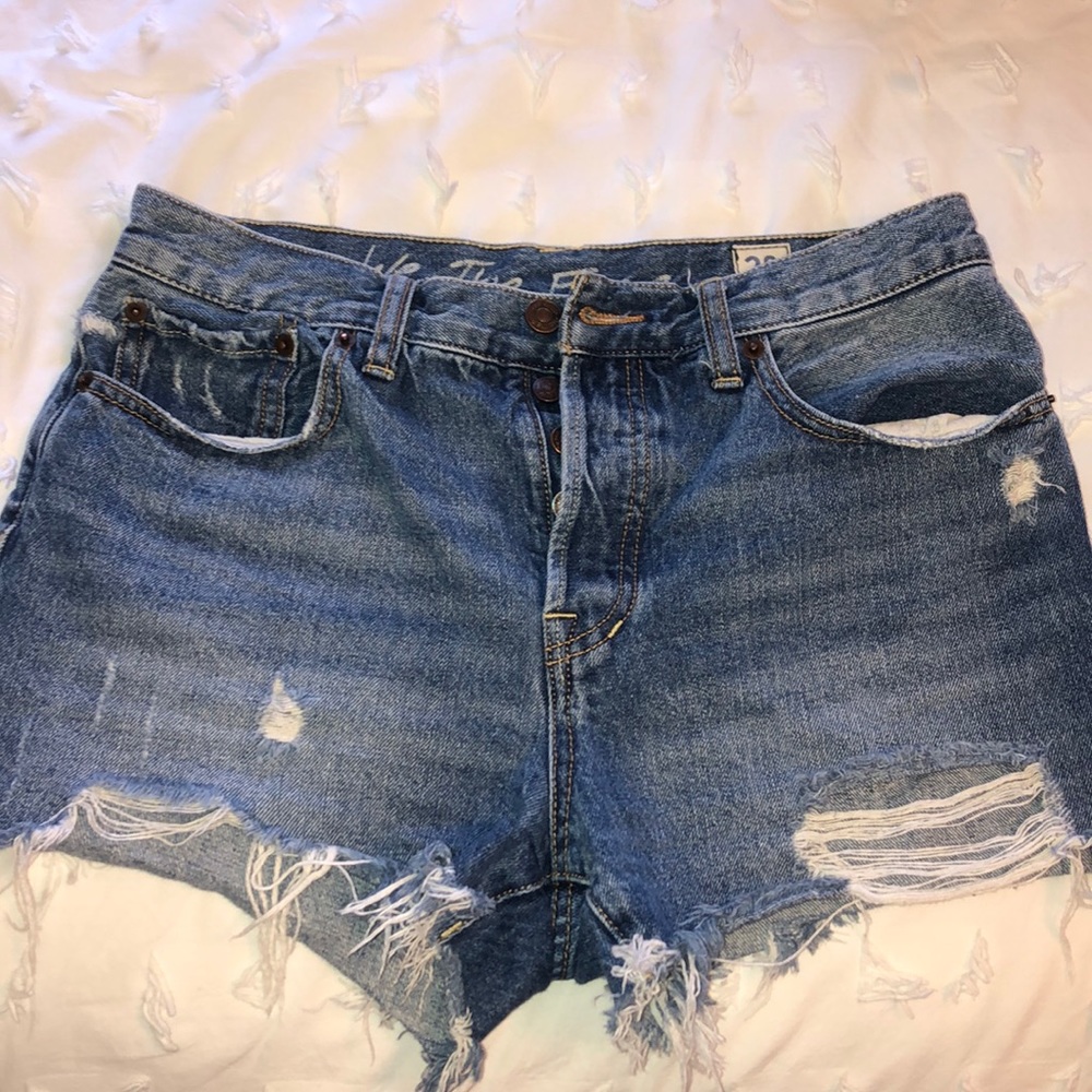 Free people jean shorts